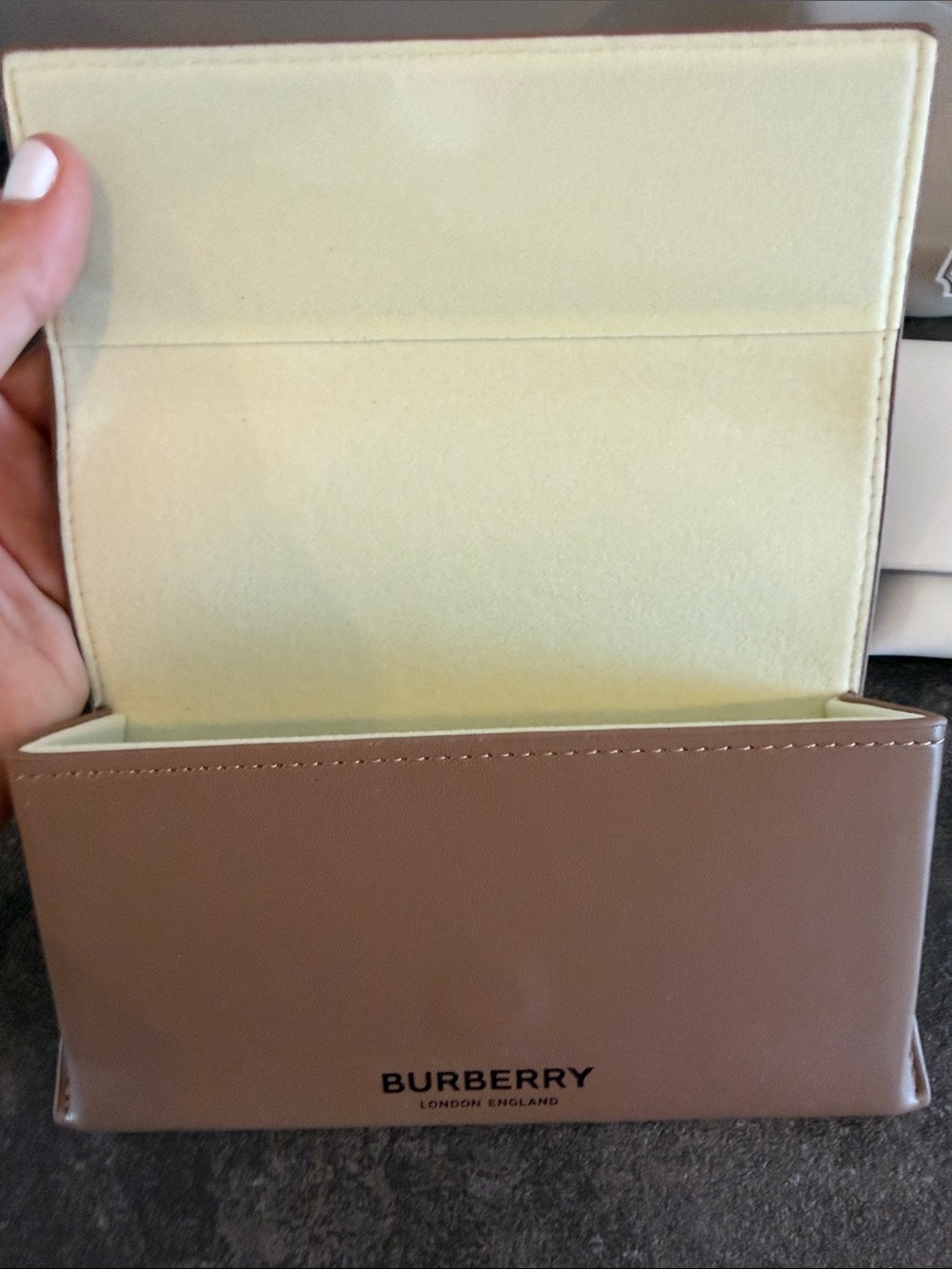 NWOT Burberry sunglasses case - White & Tan - Picture 4 of 5